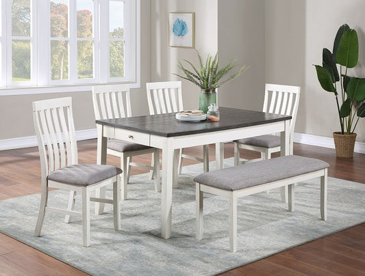 Nina Dining Room Set (Chalk Grey)