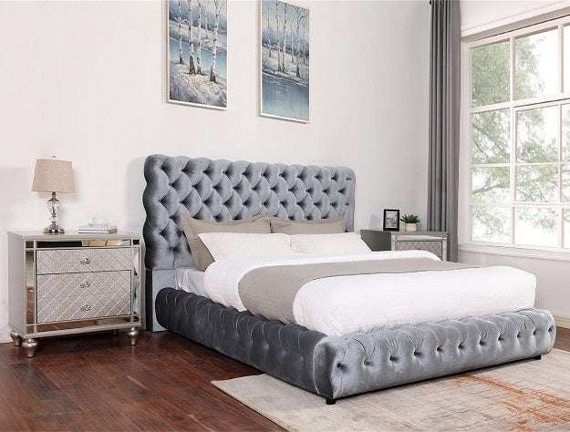 FLORY BED GRAY
