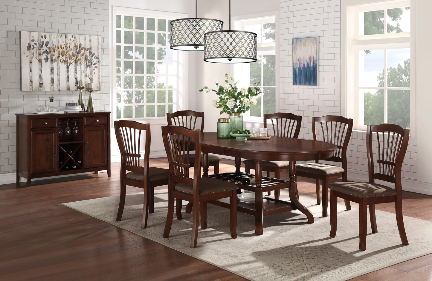 Bixby (Dining Table + 6 Chairs)